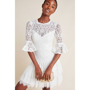 Anthropologie ML Monique Lhuillier Lara Lace Dress